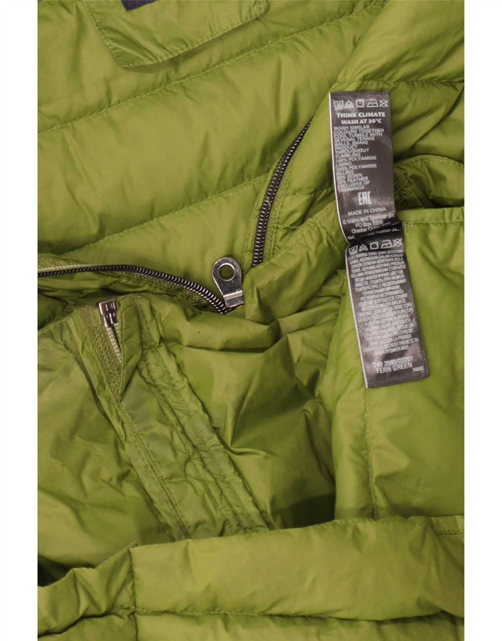 Jaqueta acolchoada feminina Marks & Spencer UK 12 poliamida verde médio
