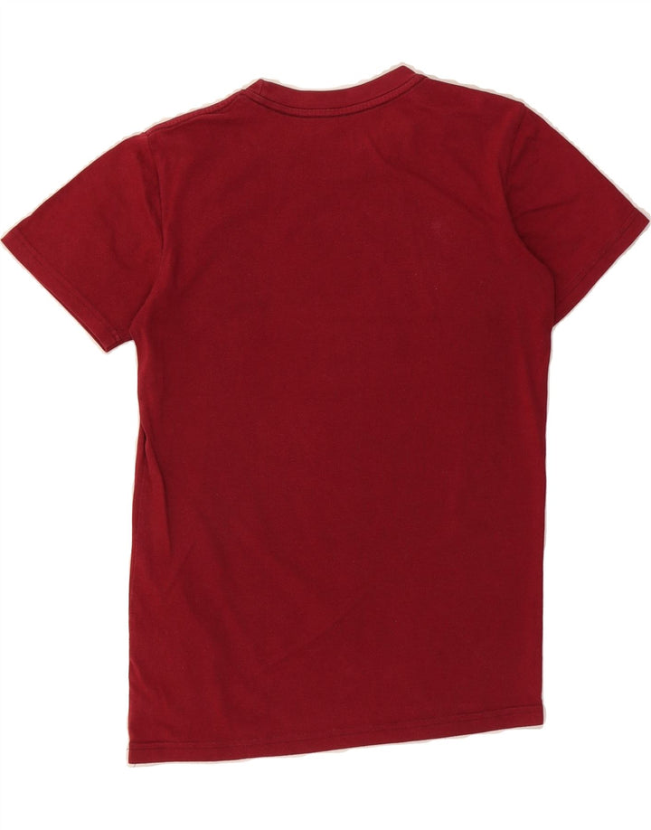 LEE Mens Graphic T-Shirt Top Small Burgundy Cotton Classic Vintage Lee and Second-Hand Lee from Messina Hembry 