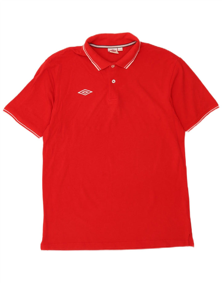 Camisa polo masculina Umbro 2XL algodão vermelho