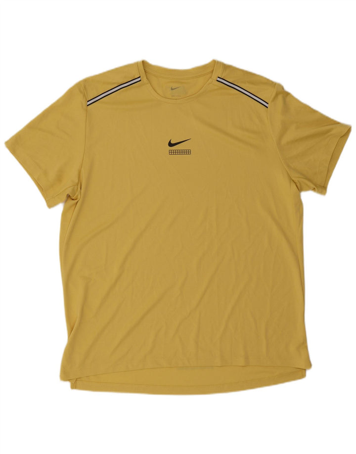 Camiseta Nike Masculina Dri Fit Top Grande Amarelo