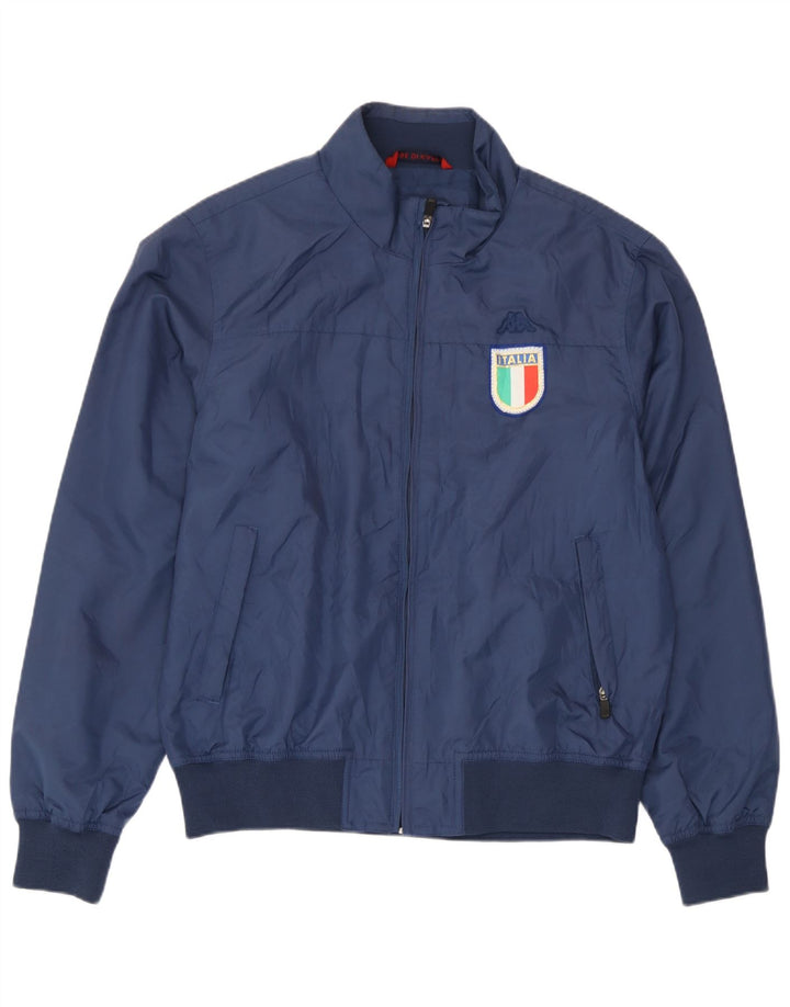 Jaqueta bomber masculina Kappa Italia UK 40 grande poliéster azul marinho