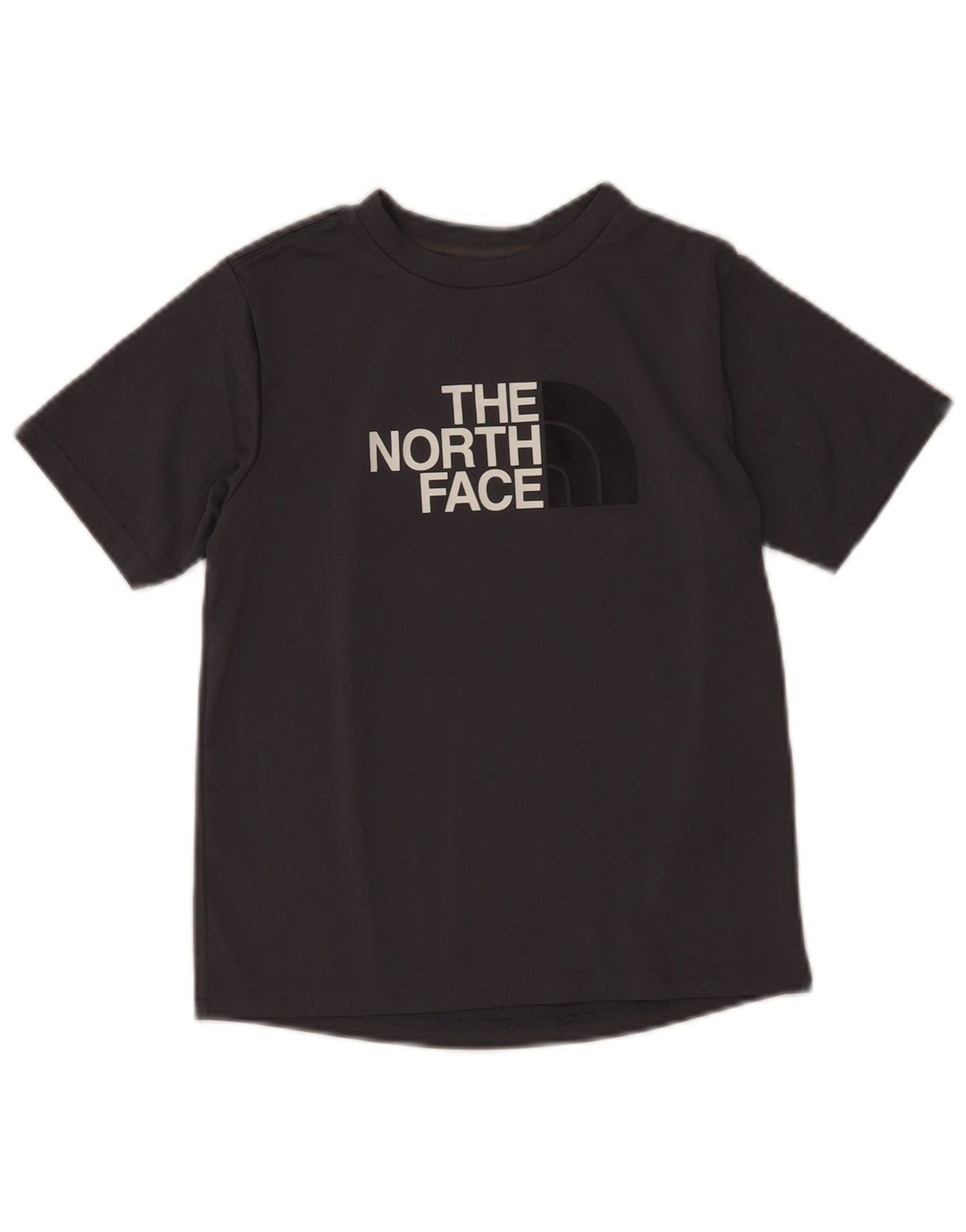 Camiseta gráfica The North Face Boys 9-10 anos poliéster cinza médio
