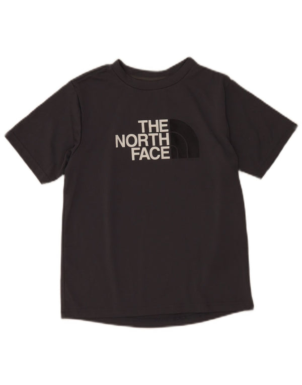 Camiseta gráfica The North Face Boys 9-10 anos poliéster cinza médio