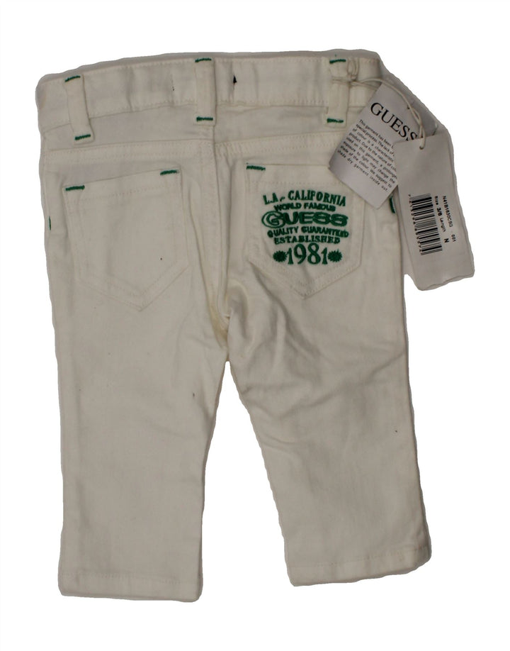 GUESS Baby Boys Straight Jeans 3-6 Months W18 L8 White Cotton Vintage Guess and Second-Hand Guess from Messina Hembry 
