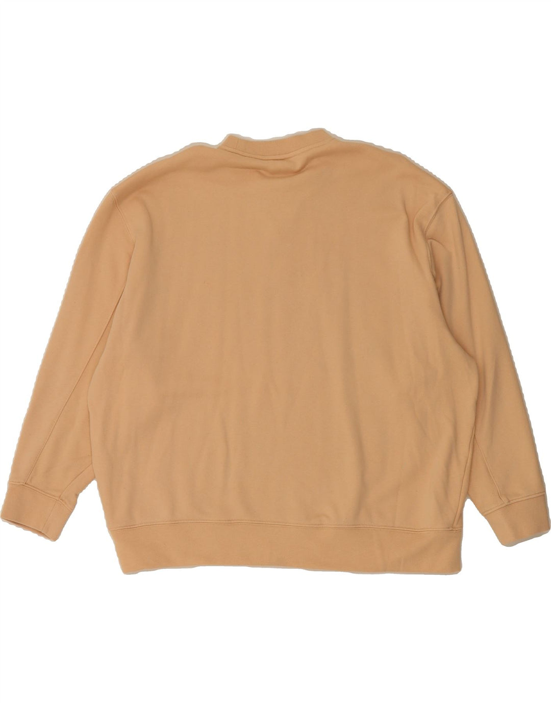 ADIDAS Womens Oversized Sweatshirt Jumper UK 18 XL Beige Cotton Vintage Adidas and Second-Hand Adidas from Messina Hembry 