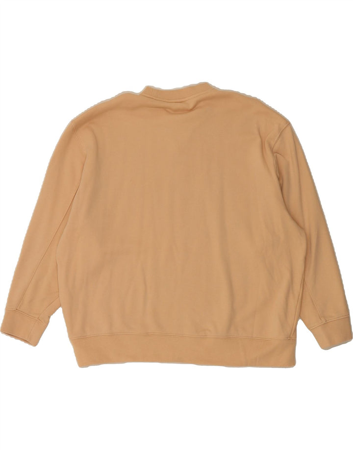 ADIDAS Womens Oversized Sweatshirt Jumper UK 18 XL Beige Cotton Vintage Adidas and Second-Hand Adidas from Messina Hembry 