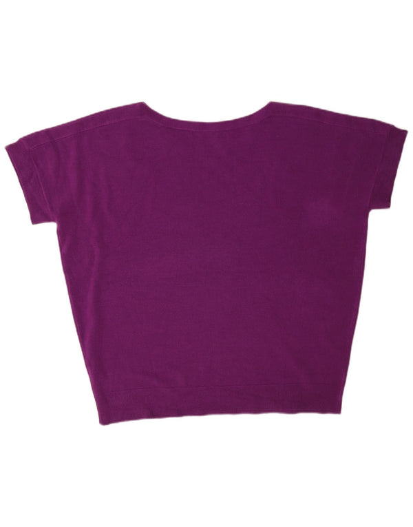 Suéter feminino Marks & Spencer com gola redonda Reino Unido 18 XL marrom