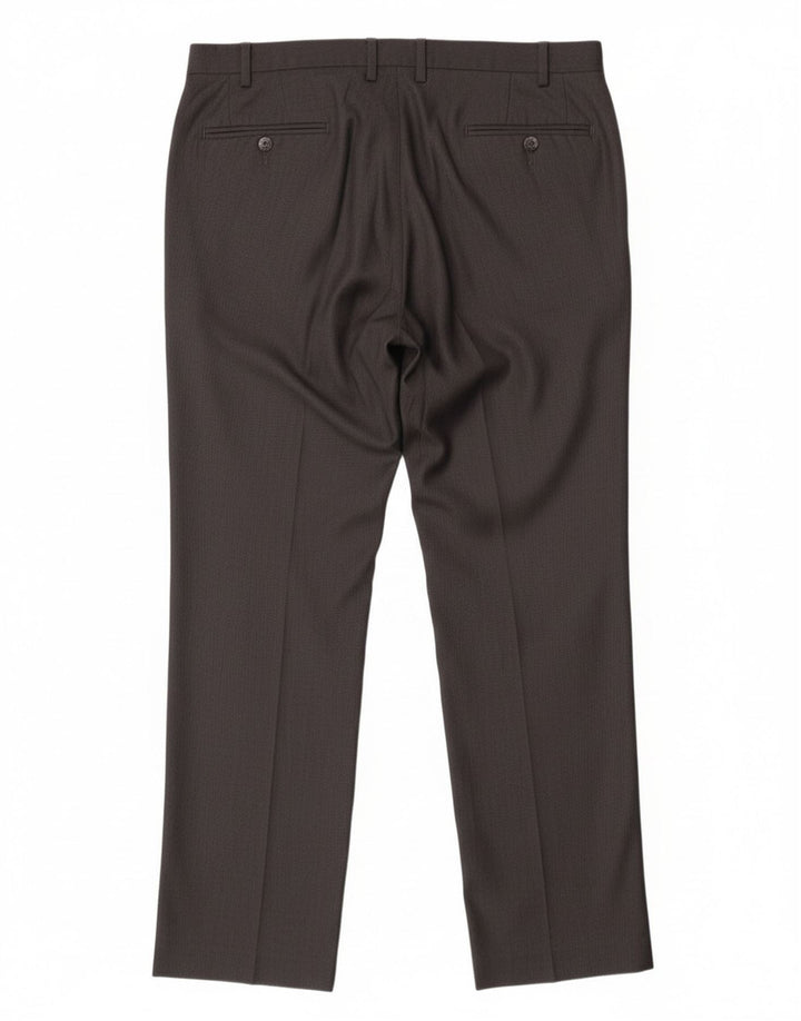 Calça masculina Calvin Klein Straight Suit W36 L32 cinza poliéster