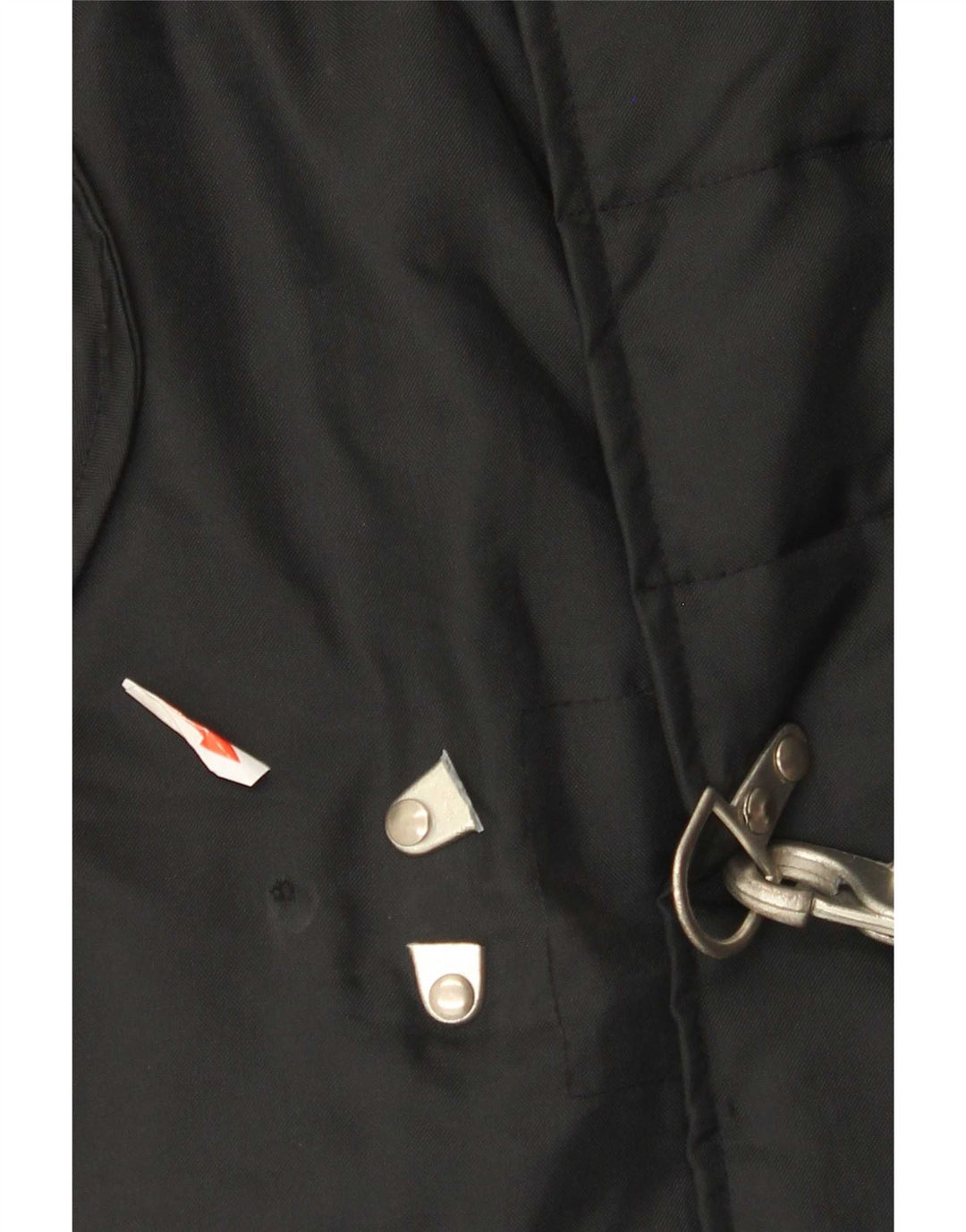 Jaqueta Duffle Masculina Vintage UK 40 Grande Nylon Preto