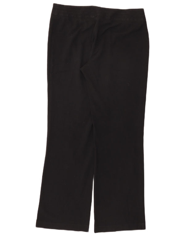 Calça feminina Marks & Spencer folgada casual UK 16 grande W36 L33 preta
