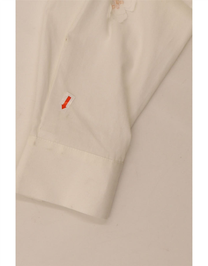 Camisa ZARA Meninas 11-12 Anos Branco Floral