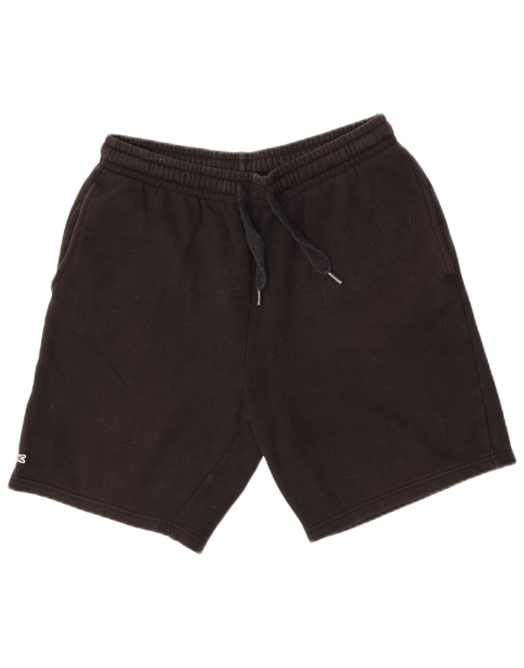 Shorts esportivos masculinos Lacoste Regular Fit tamanho 4 médio algodão preto