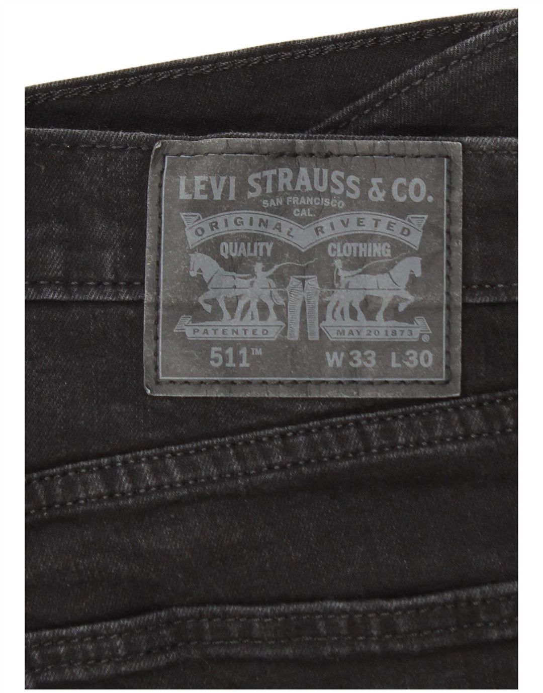 Jeans Levis 511 Slim Masculino W33 L26 Algodão Preto