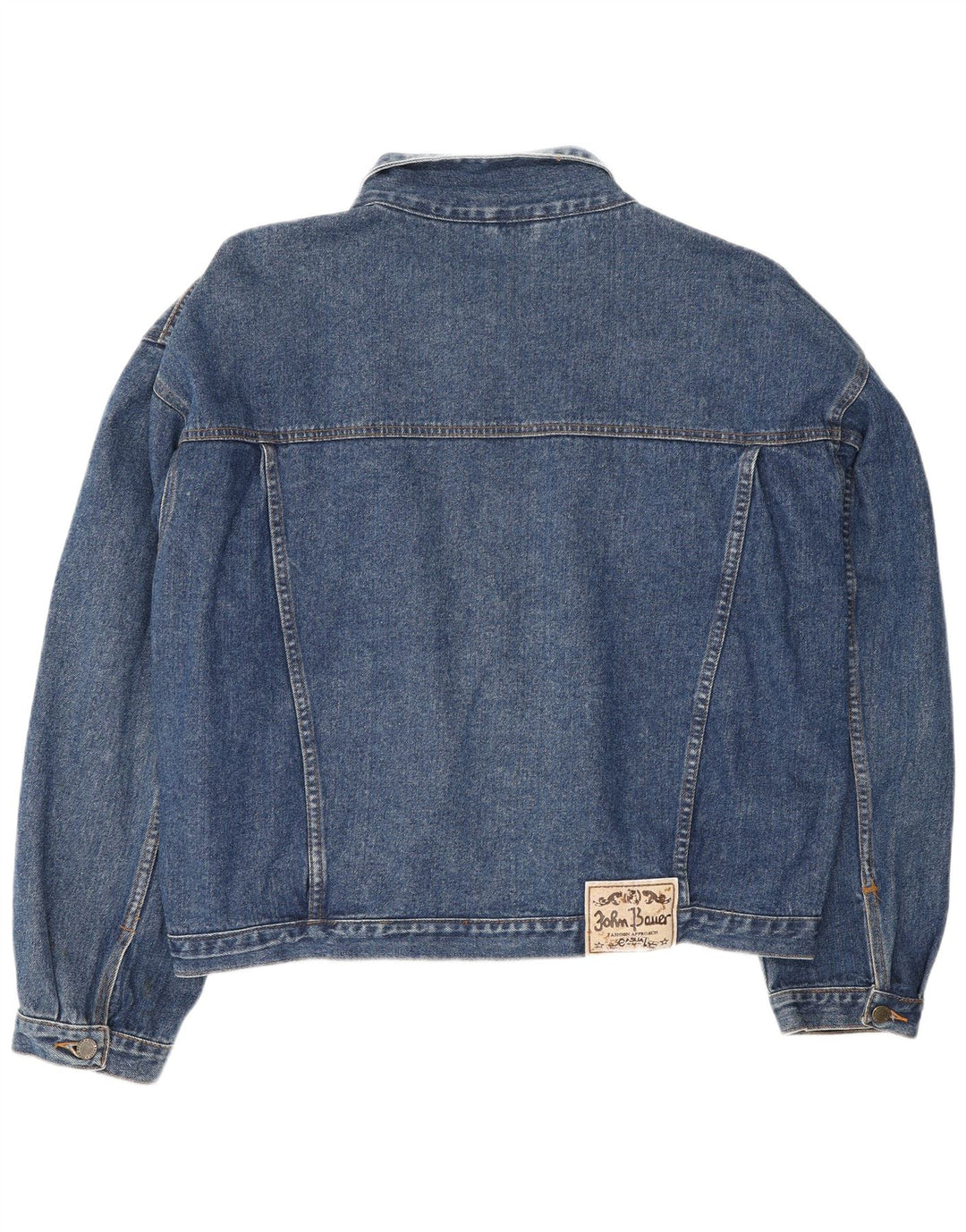 Jaqueta jeans masculina JOHN BAUER UK 48 4XL algodão azul