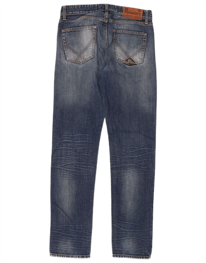 ROY ROGERS Jeans retos femininos W30 L32 algodão azul