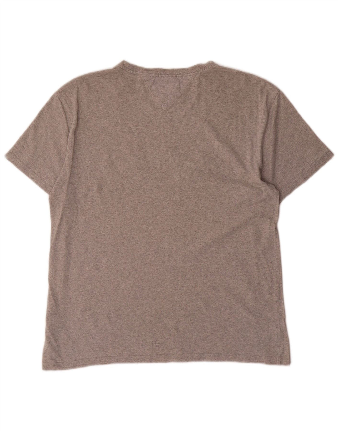 Camiseta feminina TOMMY HILFIGER Regular Fit com estampa gráfica Reino Unido 14 cinza médio