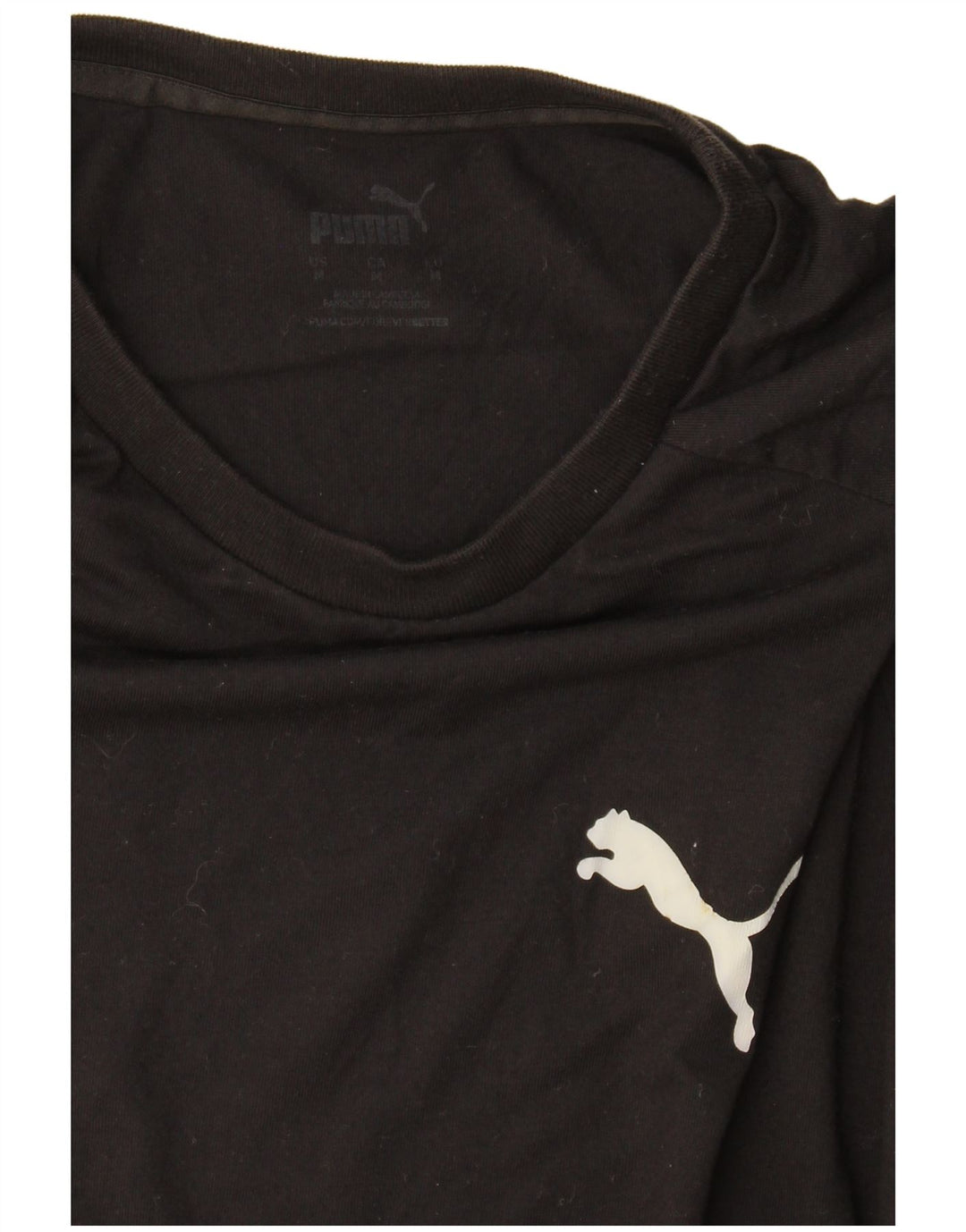 Puma Camiseta Masculina Top Médio Preto
