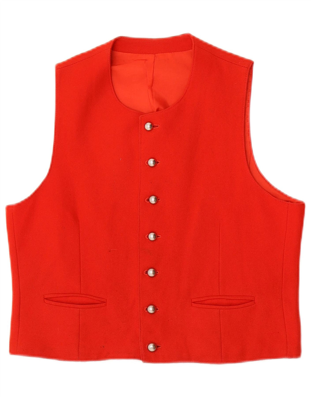 Colete feminino vintage UK 12 vermelho médio