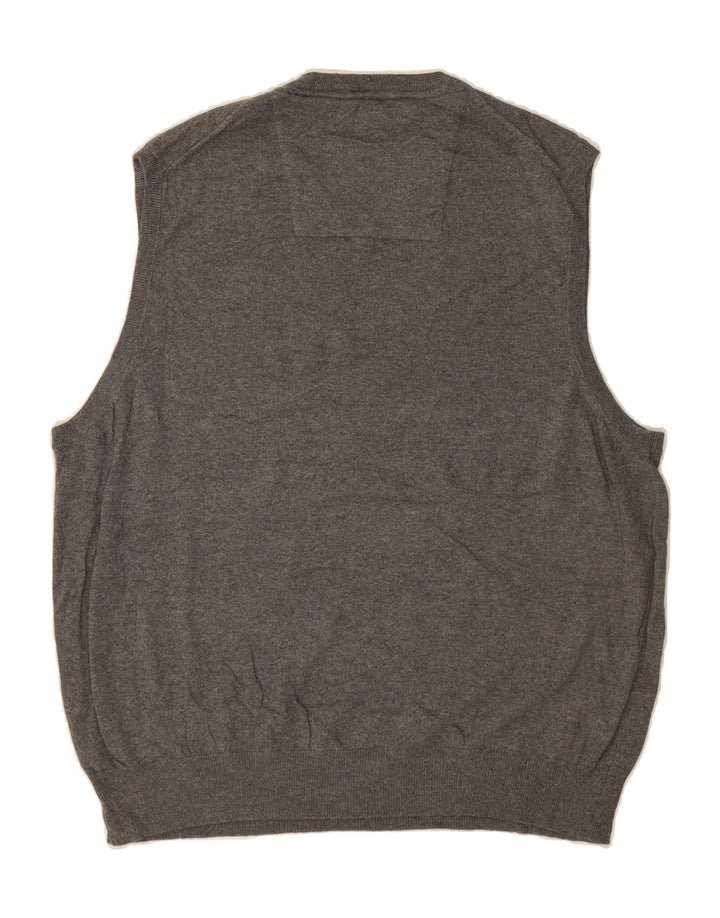 IZOD Mens Vest Tank Top XL Grey Cotton Vintage Izod and Second-Hand Izod from Messina Hembry 