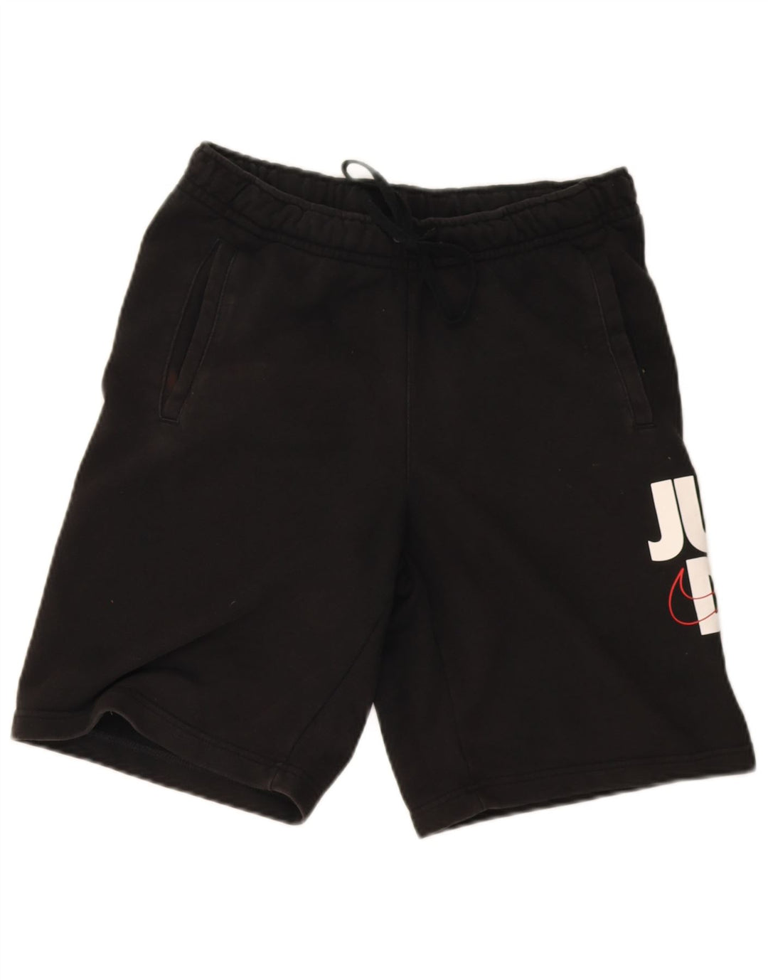 Shorts esportivos gráficos masculinos Nike grandes de algodão preto