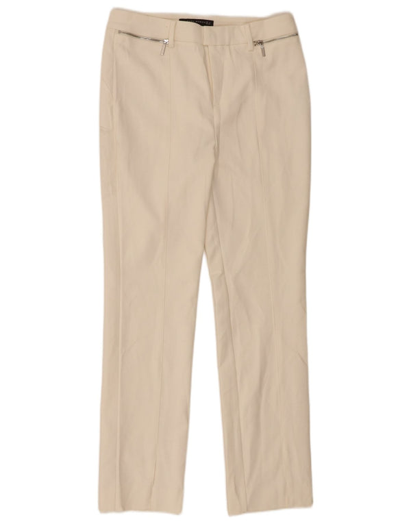Calça feminina casual slim Zara médio W28 L29 algodão branco