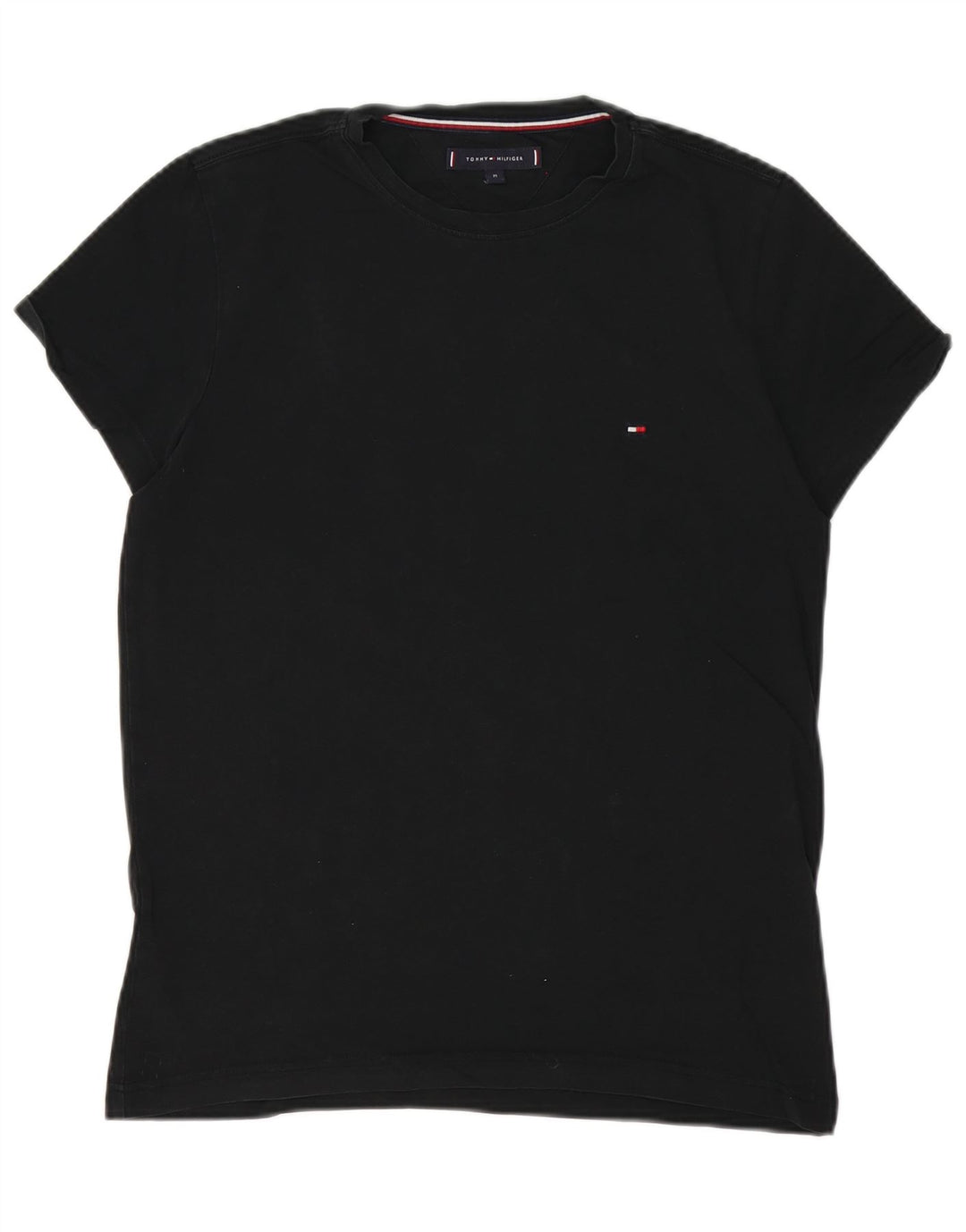 Camiseta masculina Tommy Hilfiger Top médio algodão preto