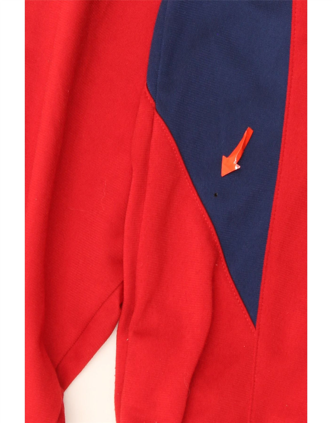 Adidas Mens Tracksuit Top Jacket UK 46/48 XL Vermelho Listrado Poliéster