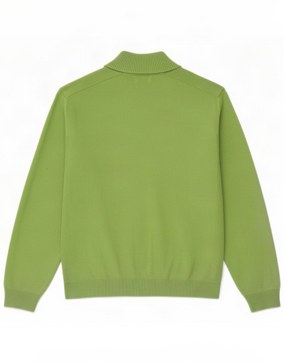 Suéter masculino Massimo Dutti com gola de botão 2XL algodão verde