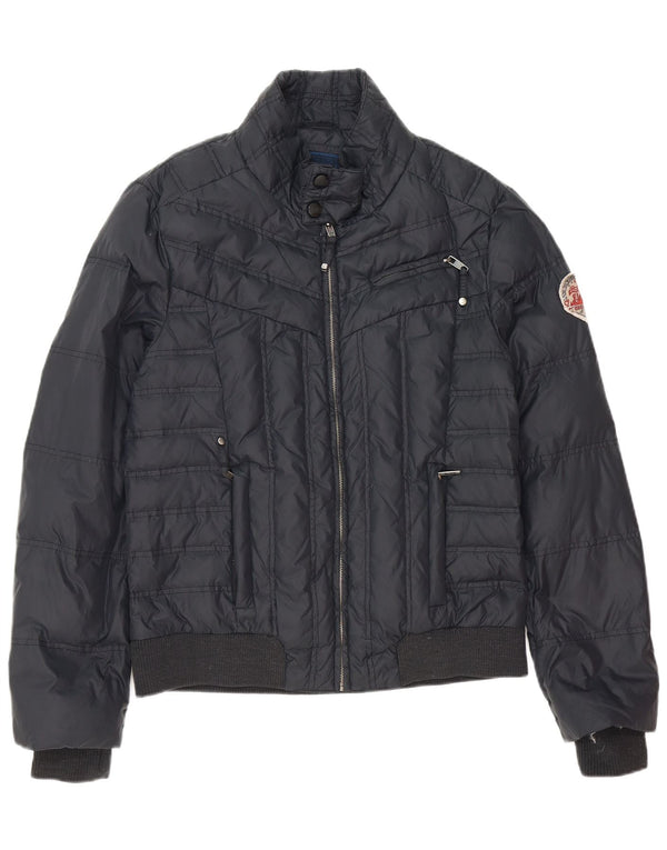 Jaqueta acolchoada masculina Zu Elements UK 42 XL azul marinho poliéster