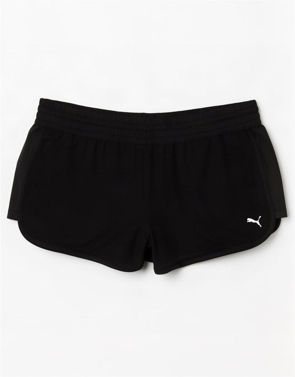Shorts esportivos femininos Puma UK 12 poliéster preto médio