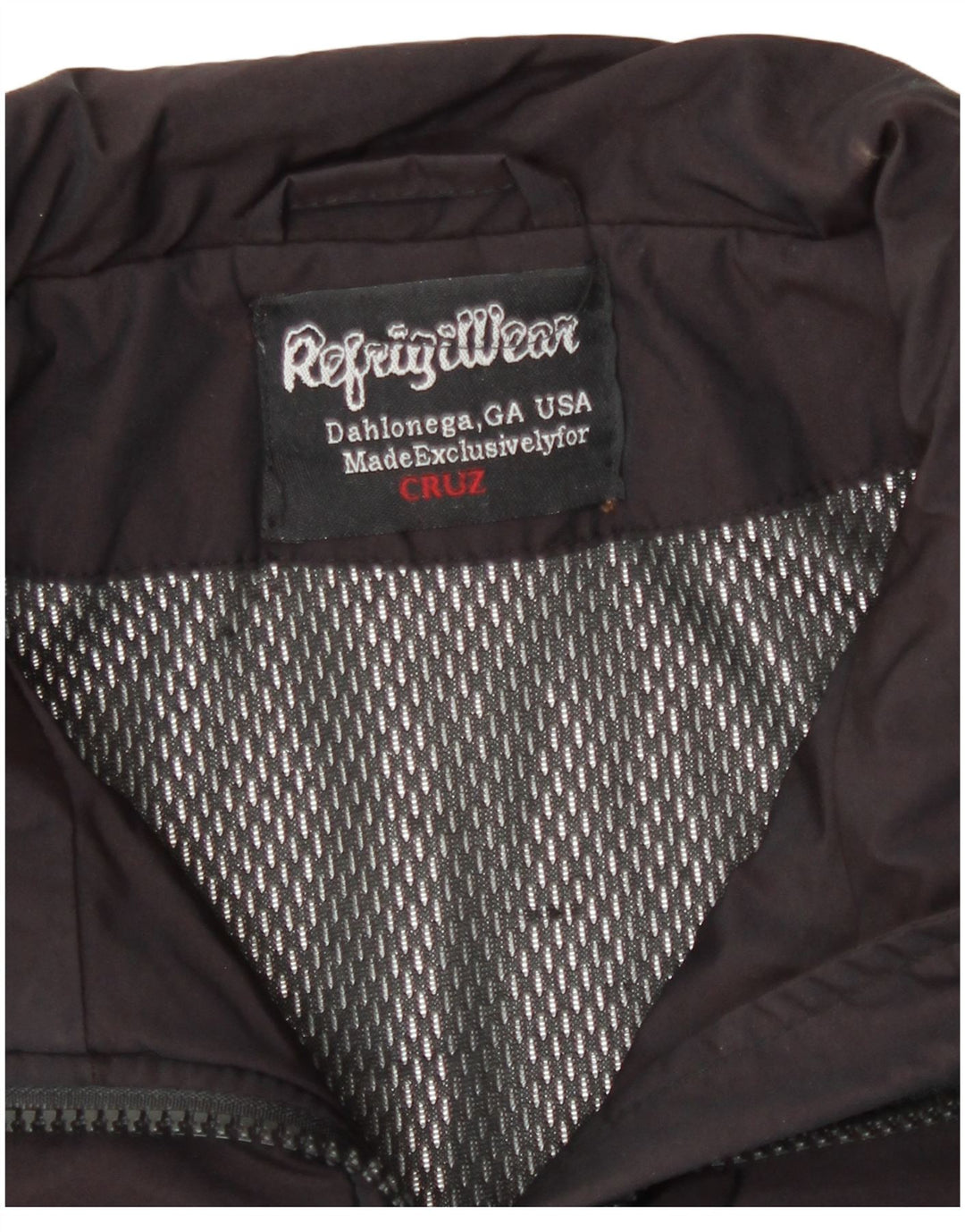 Jaqueta bomber feminina Refrigiwear UK 14 médio Borgonha Nylon