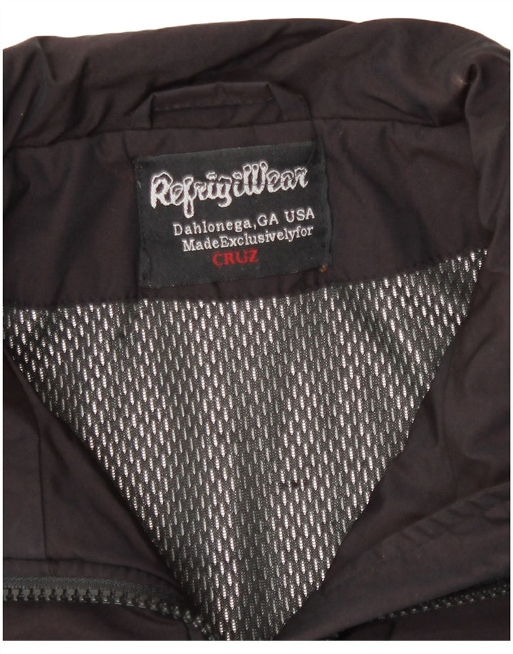 Jaqueta bomber feminina Refrigiwear UK 14 médio Borgonha Nylon