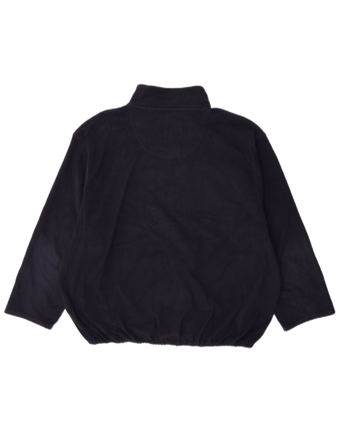 Suéter de lã masculino Canda com zíper e gola 3XL azul marinho