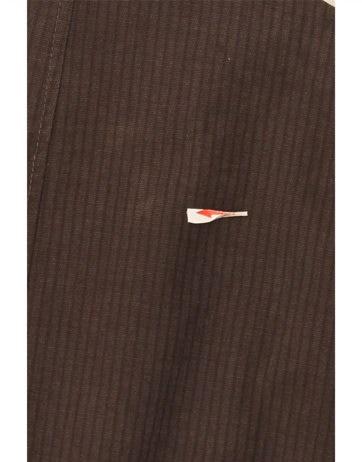 Jaqueta blazer masculina de 2 botões Marks & Spencer Reino Unido 38 risca de giz marrom médio