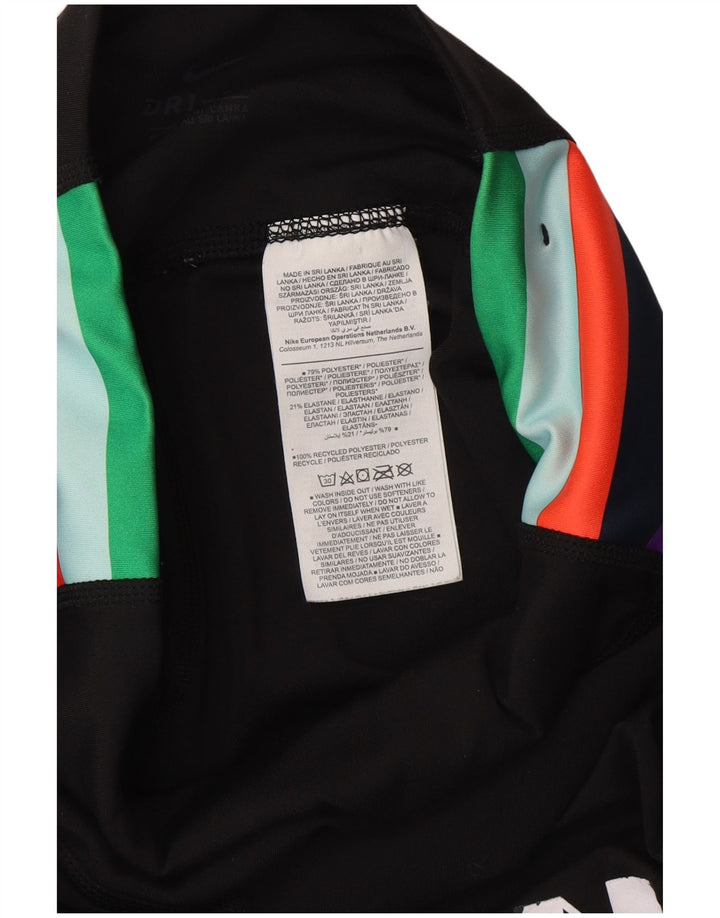 Leggings Nike Feminino UK 6 XS Preto Colorblock Poliéster