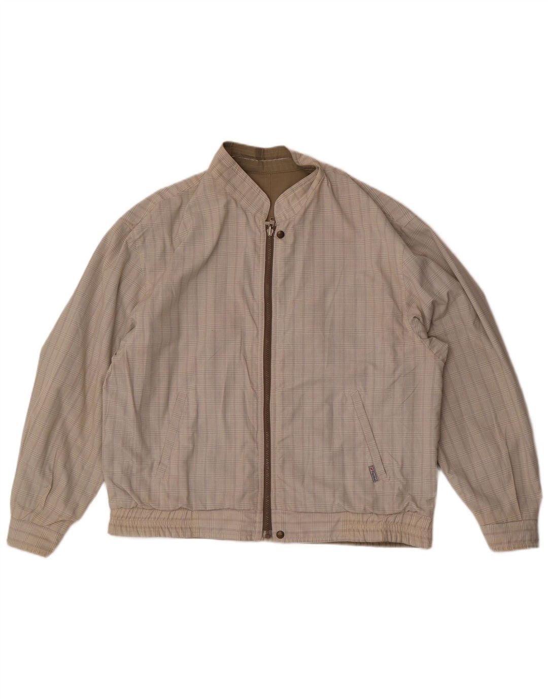 Jaqueta bomber reversível masculina Faciba IT 54 2X poliéster cáqui