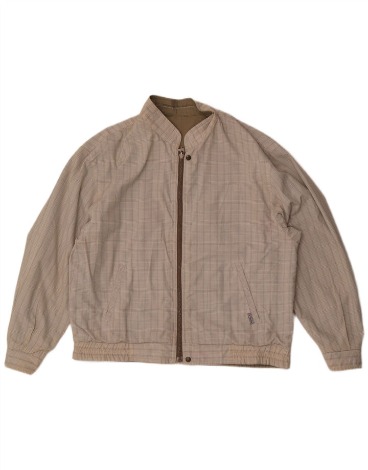 Jaqueta bomber reversível masculina Faciba IT 54 2X poliéster cáqui