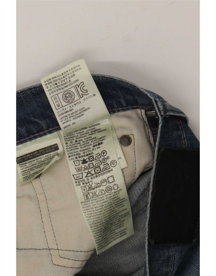 Levi's Mens Slim Jeans W33 L34 Azul Algodão