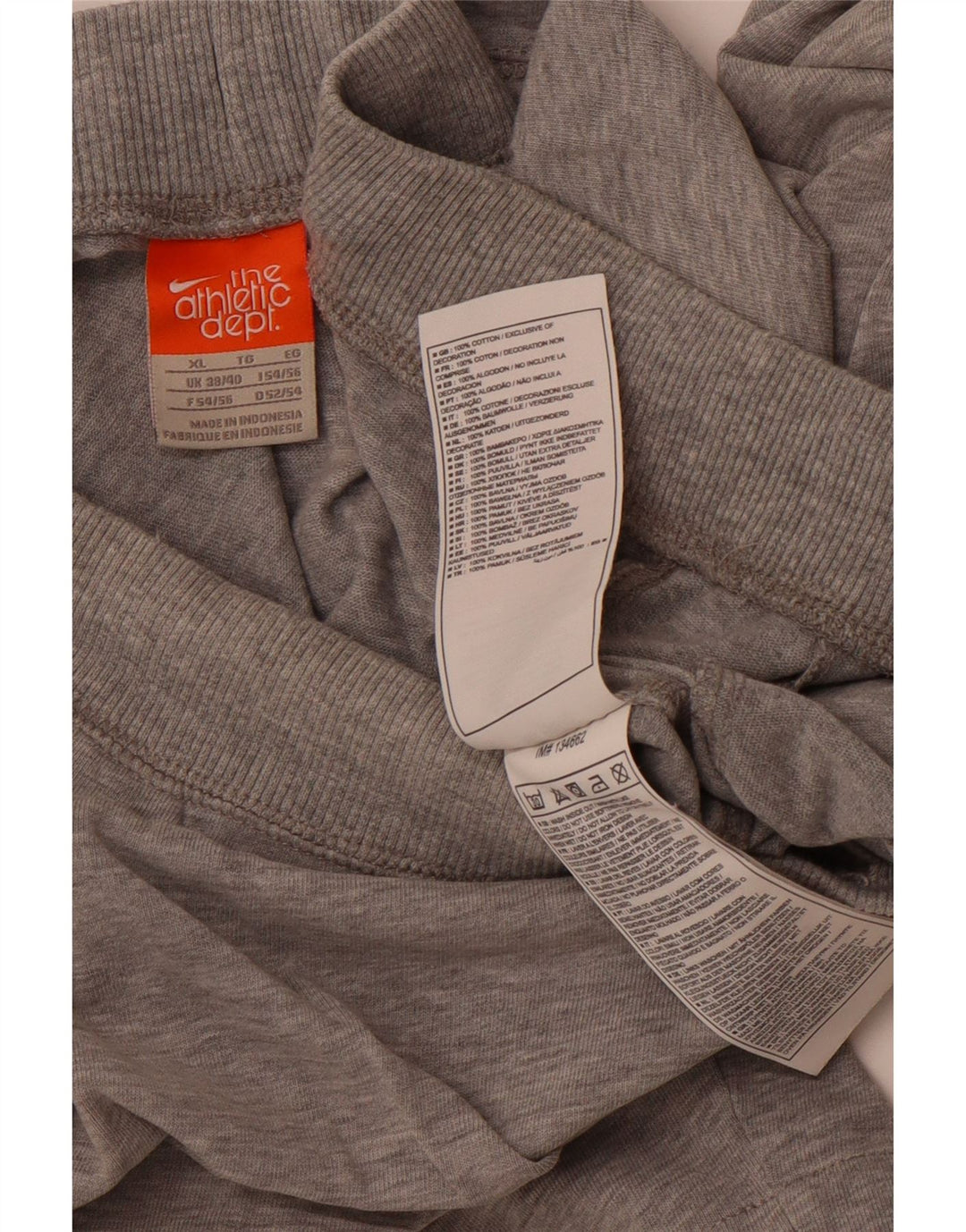 Shorts esportivos masculinos NIKE XL cinza algodão