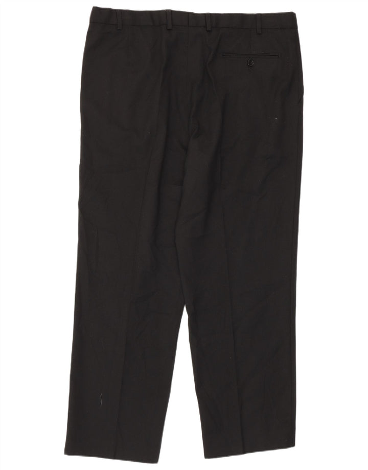 Calça masculina Marks & Spencer com pegged suit W38 L29 poliéster preto