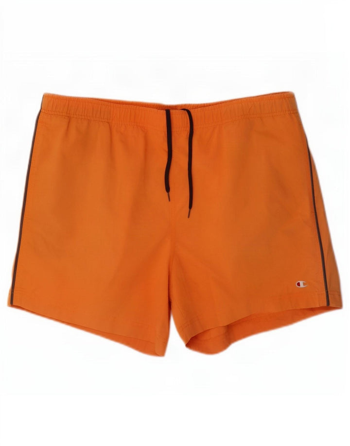 Shorts de natação masculino Champion XL laranja algodão