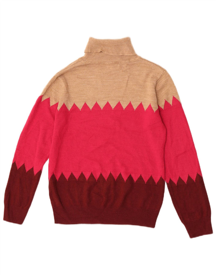 Suéter feminino Marks & Spencer com gola redonda Reino Unido 8 pequeno multicolorido