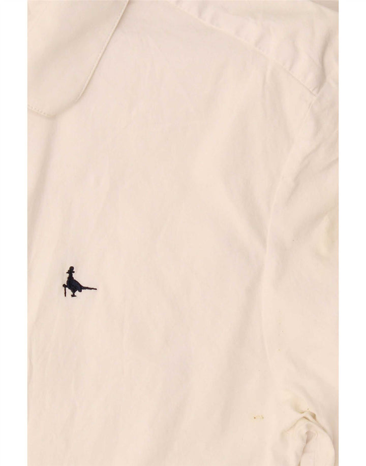 Camisa masculina Jack Wills grande algodão branco