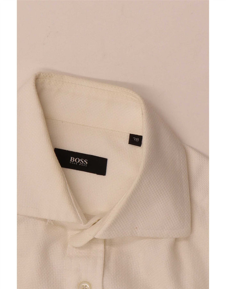 Camisa masculina Hugo Boss tamanho 38 médio branco