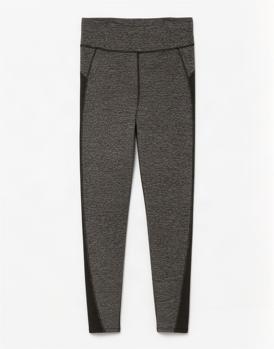 Leggings femininos Marks & Spencer UK 8 poliéster colorblock cinza pequeno