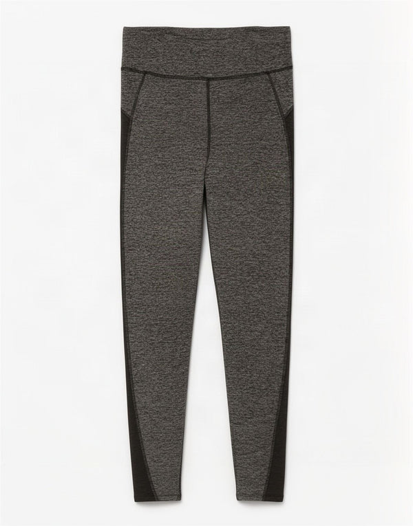 Leggings femininos Marks & Spencer UK 8 poliéster colorblock cinza pequeno
