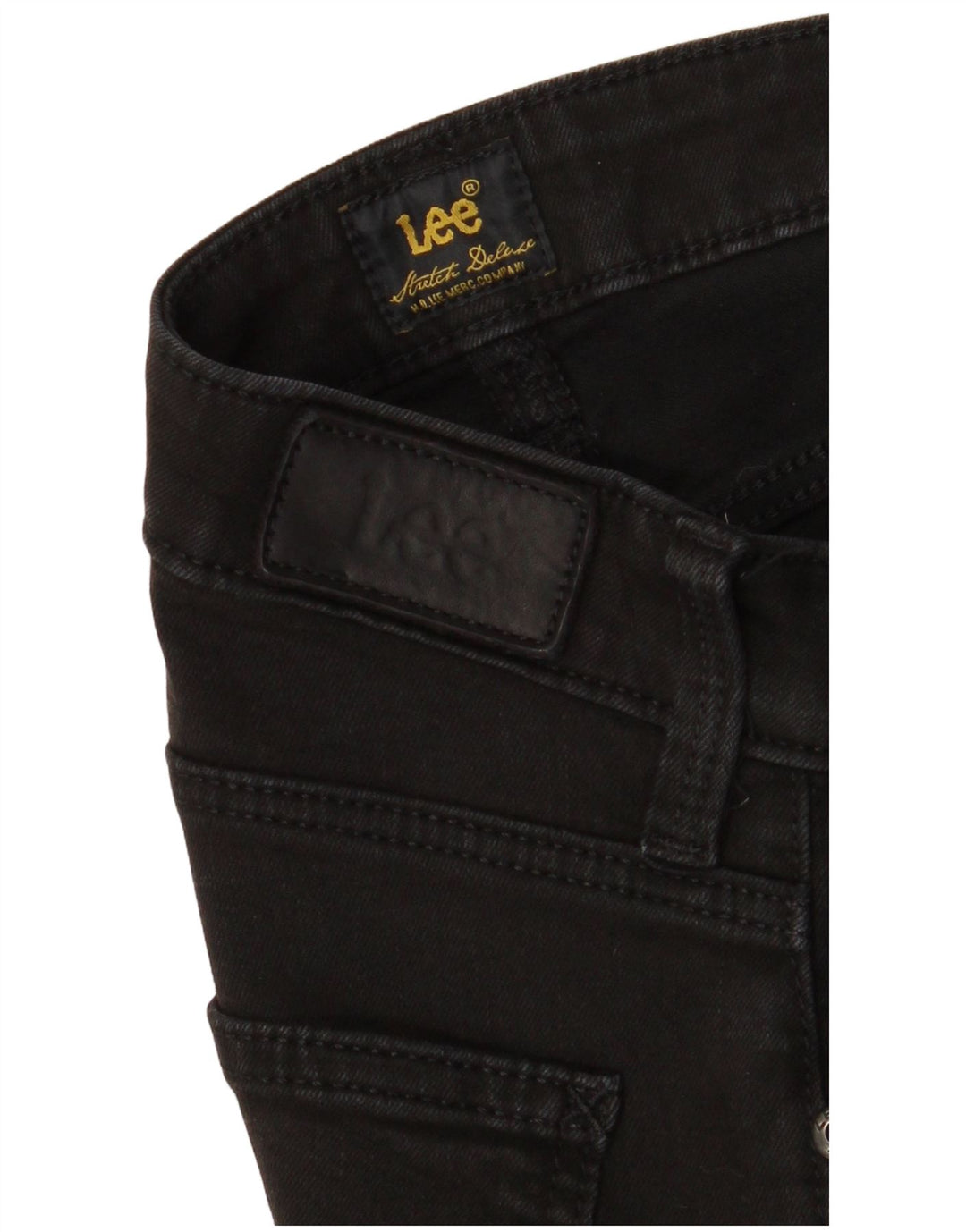 Calça jeans reta feminina Lee W26 L28 preta