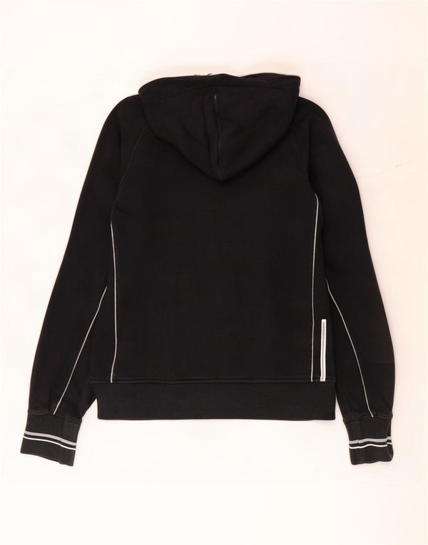 Suéter feminino Champion Heritage Classics com capuz e zíper UK 18 XL algodão preto