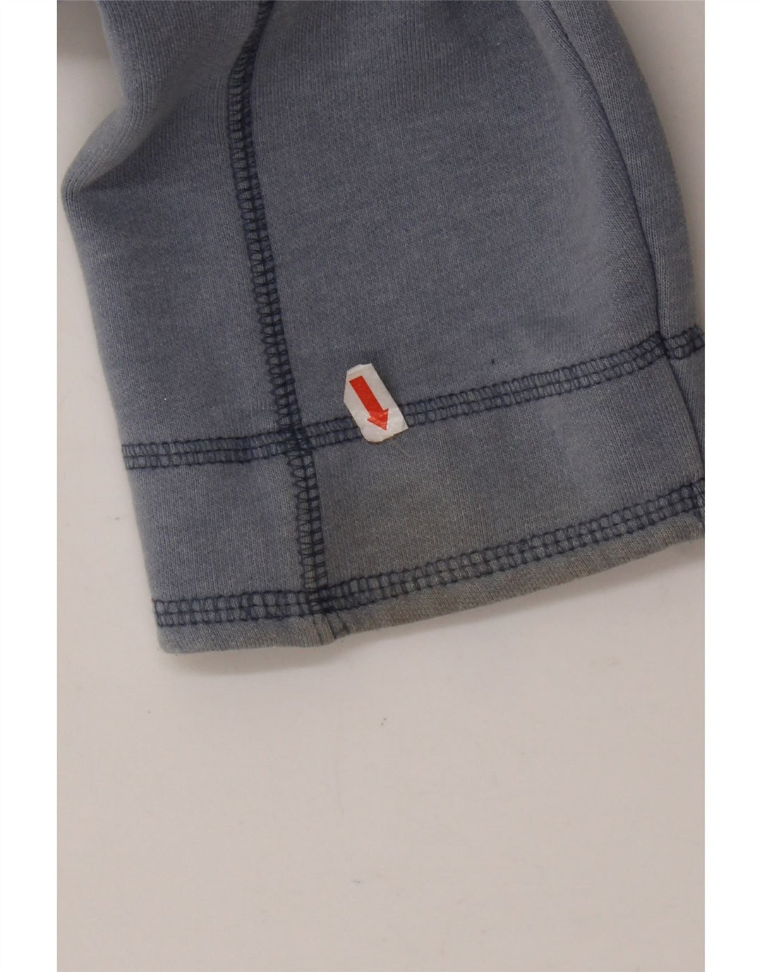 WEIRD FISH Suéter masculino com zíper e gola grande de algodão azul