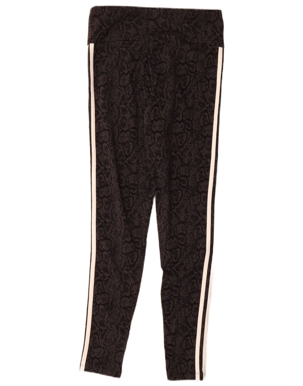Leggings Adidas Femininas UK 12/14 Médio Preto Animal Print Algodão